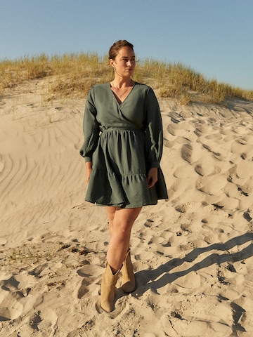 Chic Green Boho Look by GMK Curvy