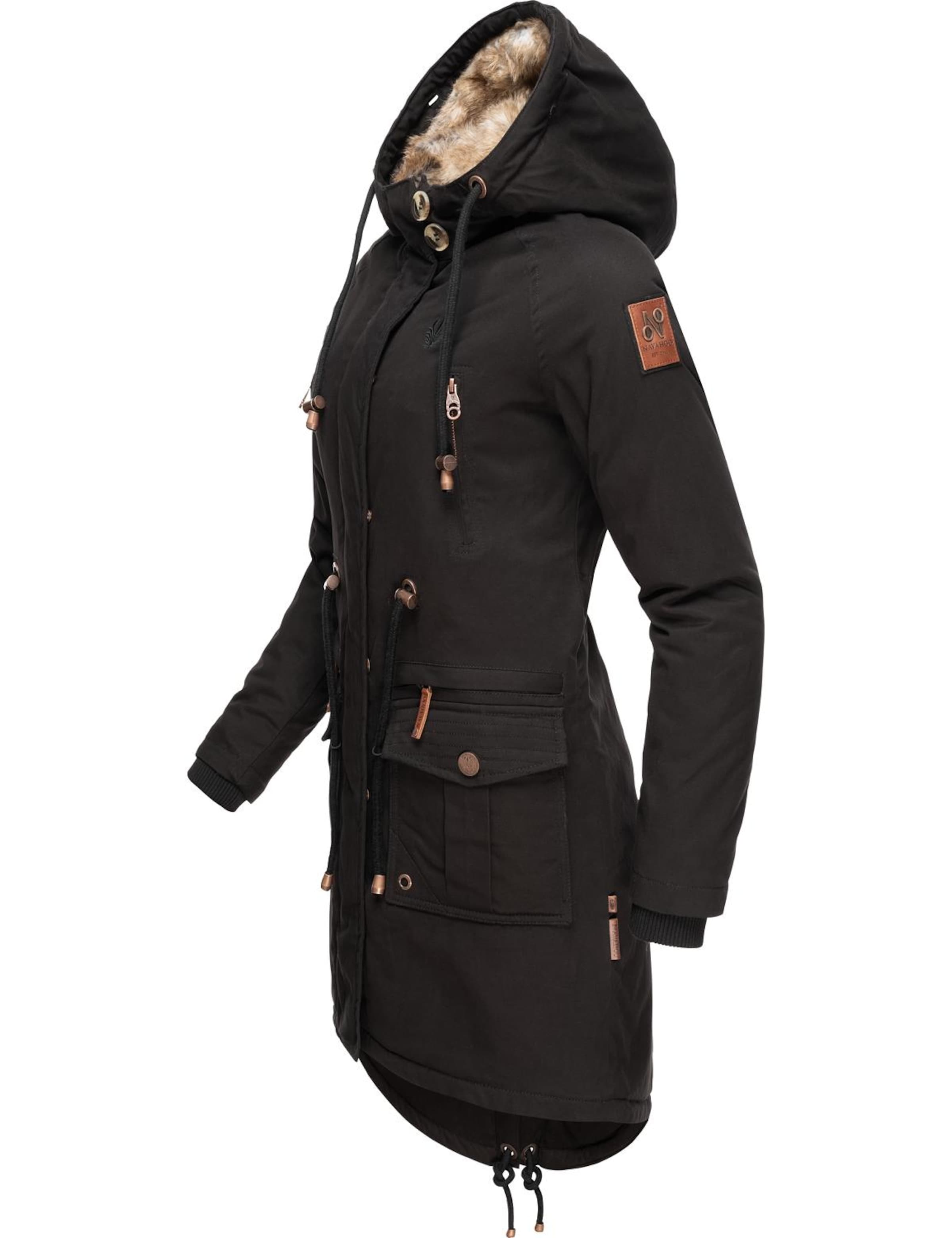 NAVAHOO Zimná parka 'Rosinchen' - Čierna