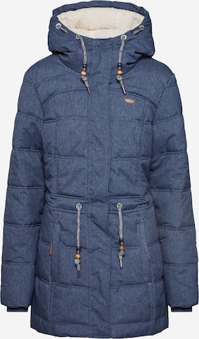 Ragwear Winter Jacket 'Ashani' in Blue: front