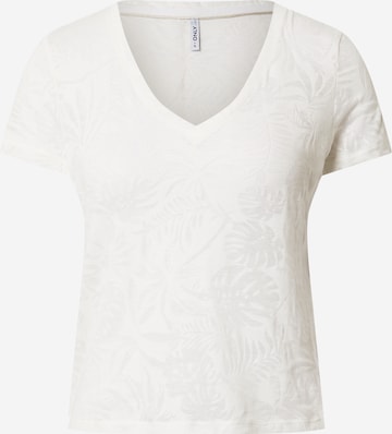 ONLY - Camiseta 'Ofelia' en blanco: frente