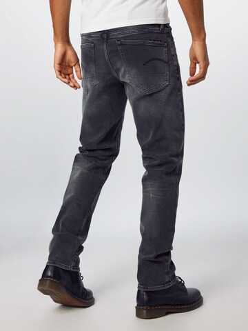 Regular Jean '3301 Straight' G-Star RAW en noir : derrière