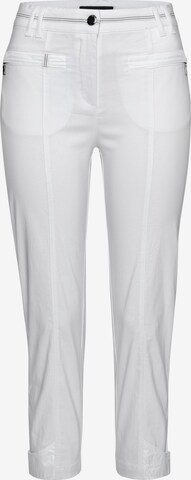 Navigazione Pleated Pants in White: front