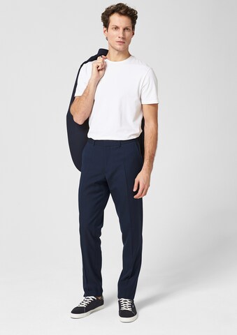 Coupe slim Pantalon à plis s.Oliver BLACK LABEL en bleu