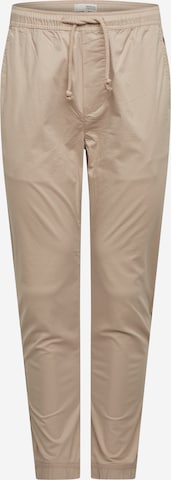 Effilé Pantalon !Solid en beige : devant