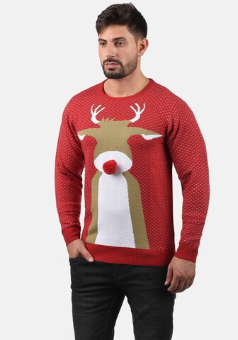 BLEND Sweater 'Rudolph' in Red: front