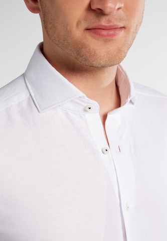 ETERNA Slim fit Button Up Shirt in White