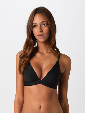 Calvin Klein Underwear Triangle Bra 'UNLINED TRIANGLE' in Black: front