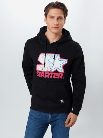 Starter Black Label Regular fit Sweatshirt in Zwart: voorkant