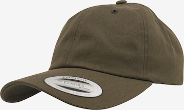 Șapcă de la Flexfit pe verde: față