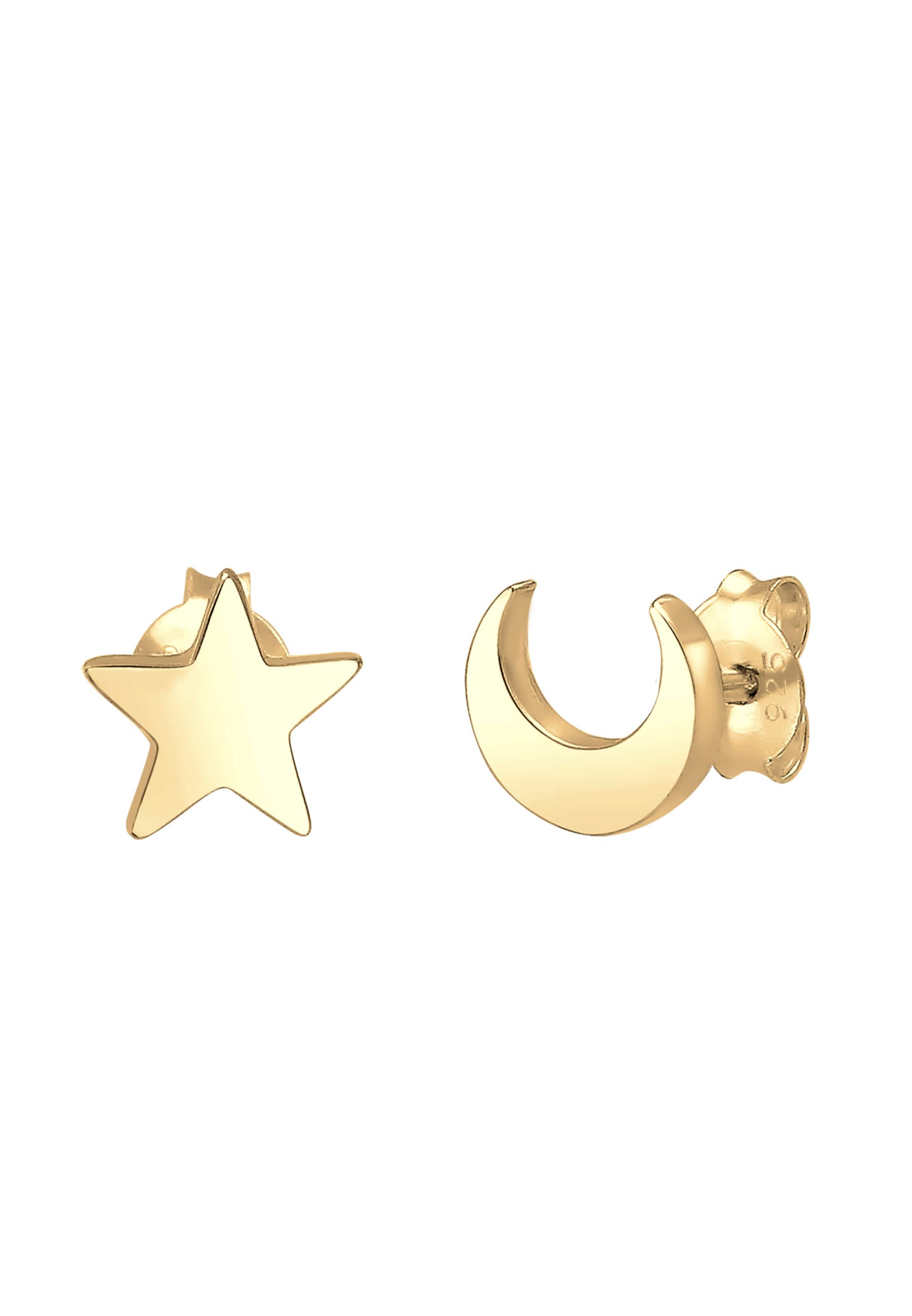 Boucles d'oreilles 'Astro' ELLI en or : devant