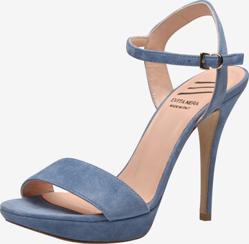 EVITA Sandalen met riem in Blauw: voorkant