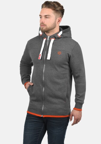 !Solid - Sudadera con cremallera 'Benjamin' en gris: frente