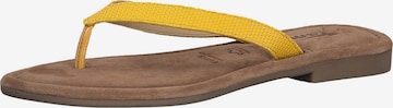 Tongs TAMARIS en jaune : devant