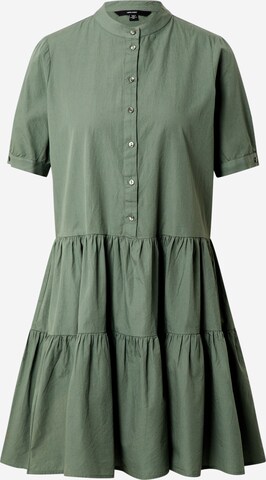 VERO MODA - Vestido camisero 'DELTA' en verde: frente