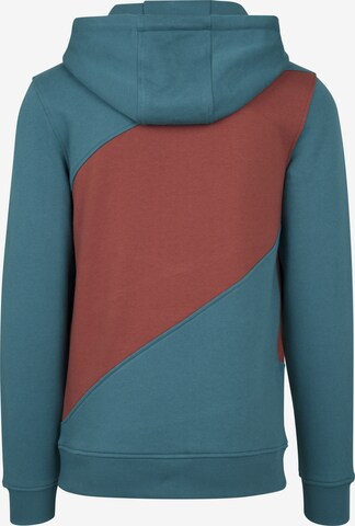 Urban Classics Sweatshirt 'Zig Zag' in Blauw