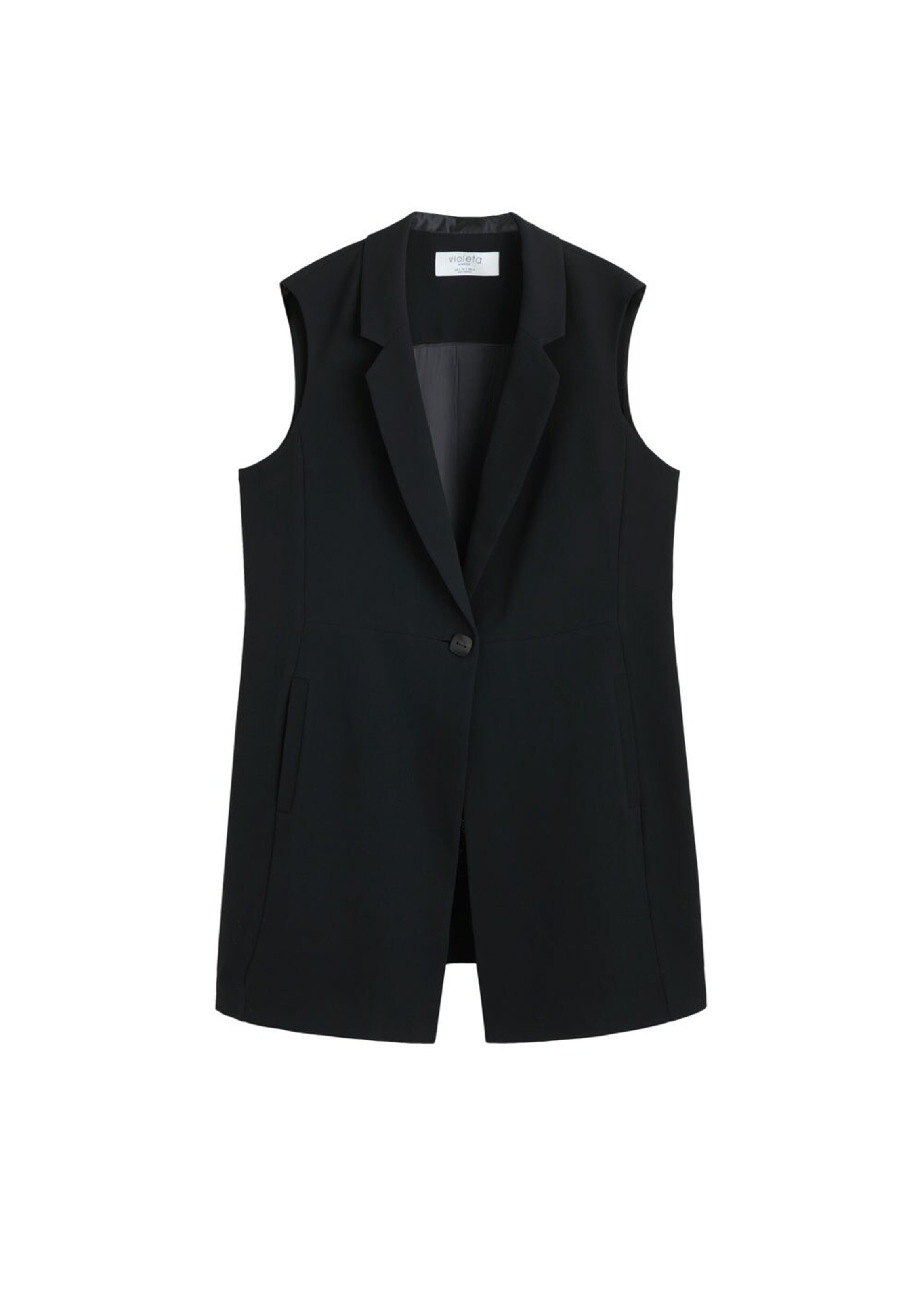 VIOLETA by Mango - Weste 'Bimba5' in schwarz