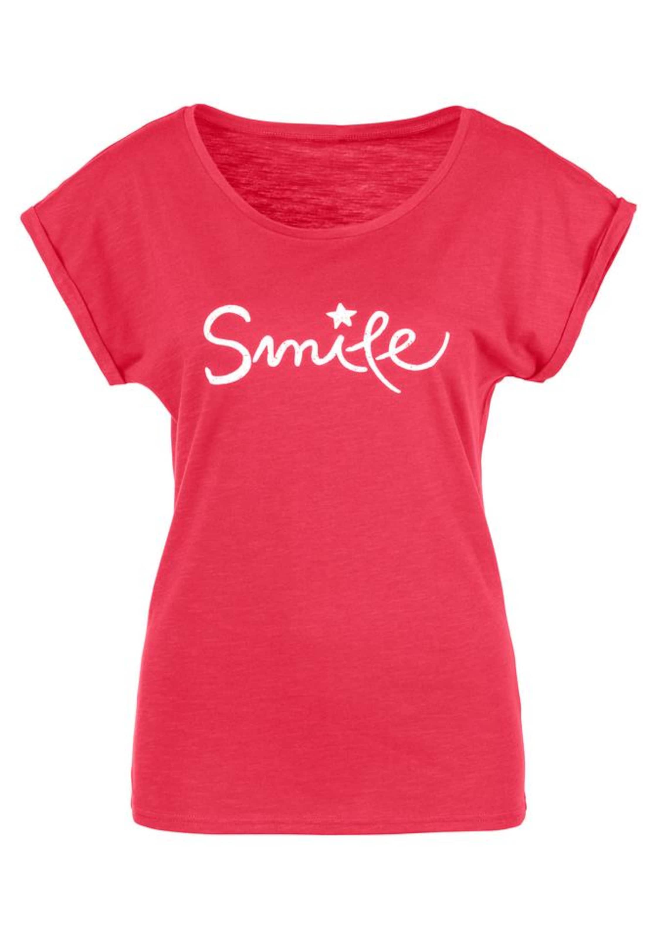 BEACH TIME Shirt in Red: front