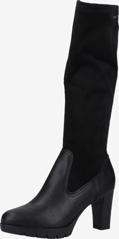 Bottes TOM TAILOR en noir : devant