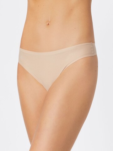 Chantelle Thong 'Soft Stretch' in Beige: front