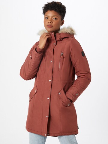 Parka d’hiver 'EXPEDITIONTRACK' VERO MODA en marron : devant