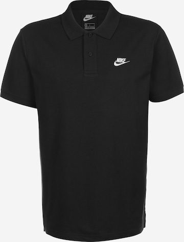 Nike Sportswear Poloshirt in Schwarz: front