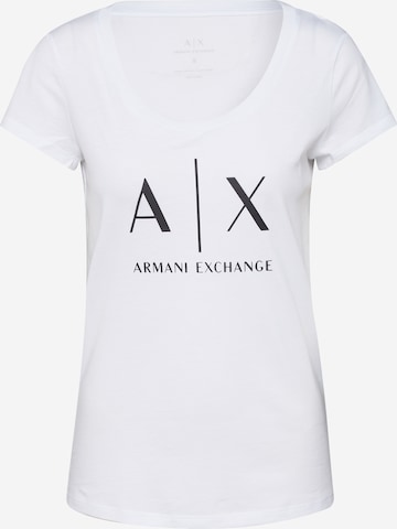 ARMANI EXCHANGE - Camisa '8NYT70' em branco: frente