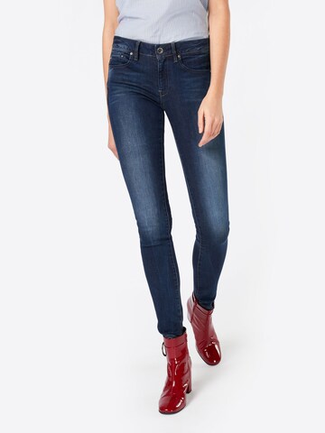 Skinny Jeans 'Midge Zip' di G-STAR in blu: frontale