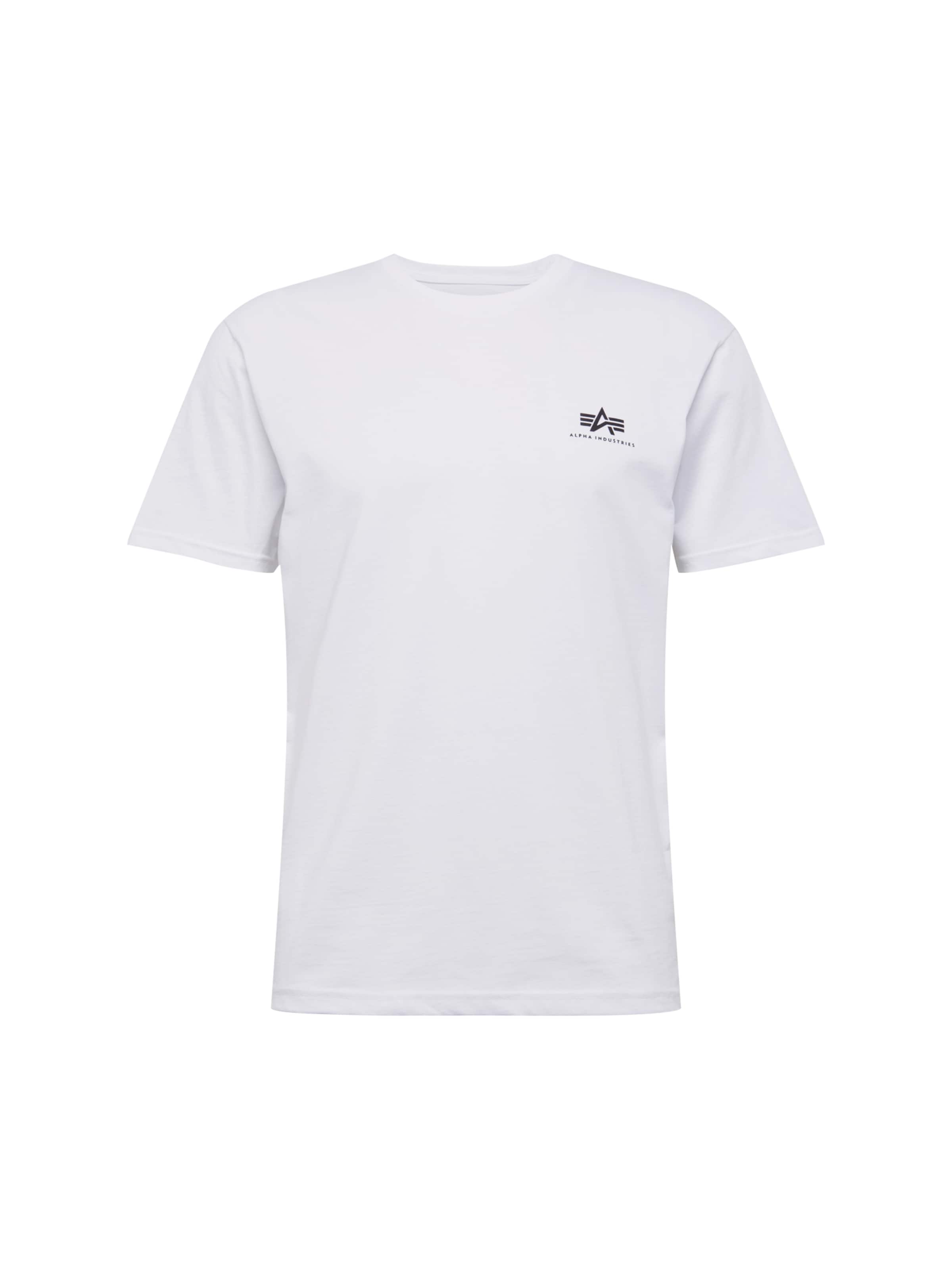ALPHA INDUSTRIES Μπλουζάκι σε λευκό: μπροστά