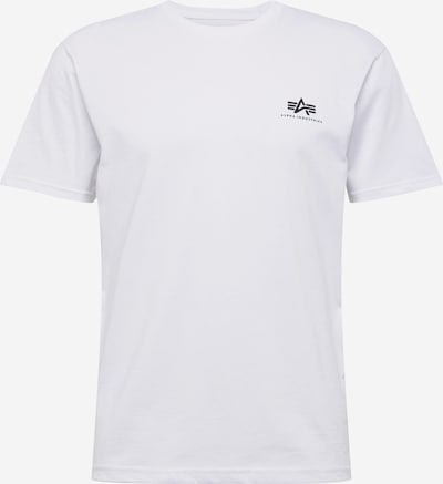 ALPHA INDUSTRIES Tričko - černá / bílá, Produkt
