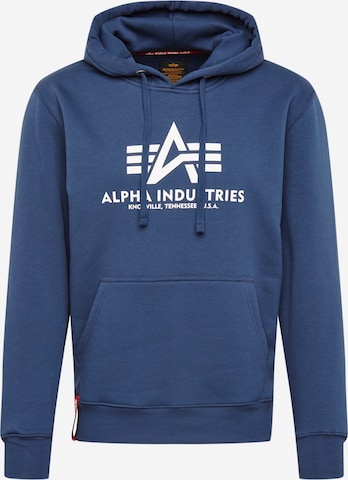 Felpa di ALPHA INDUSTRIES in blu: frontale