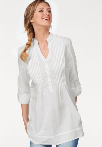 CHEER Longbluse in Weiß: Vorderseite