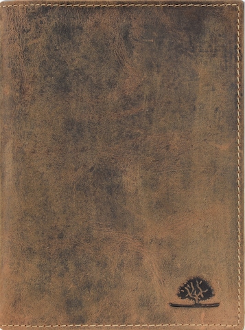 GREENBURRY Vintage Ausweisetui Leder 12 cm in Braun: predná strana