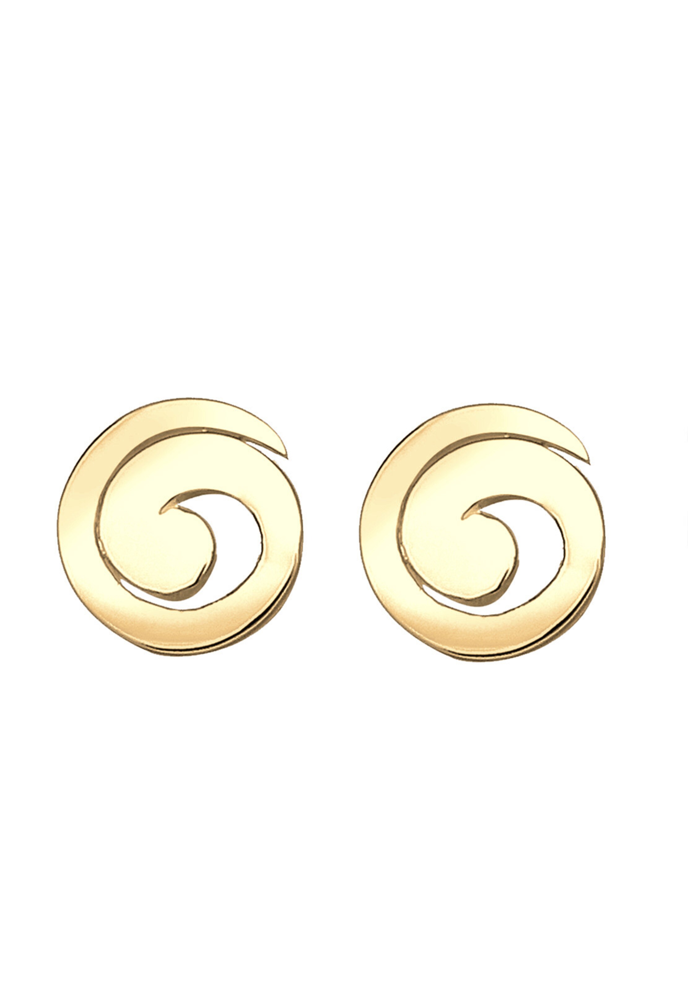 ELLI Earrings 'Spirale' in Gold: front