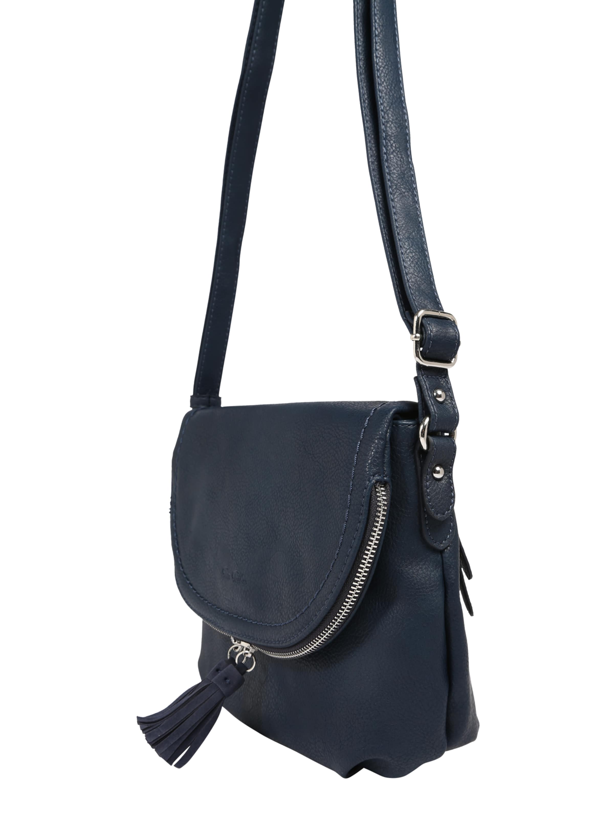 TOM TAILOR Olkalaukku 'Lari' värissä sininen: sivusta