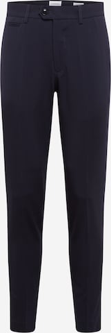 Lindbergh Slim fit Pleated Pants 'Club pants' in Blue: front