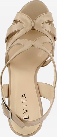 EVITA Strap Sandals 'Lana' in Beige