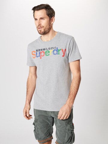 Superdry Koszulka 'Retro Sport' w kolorze szary