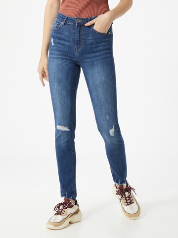 Skinny Jean 'Woven' Tally Weijl en bleu : devant