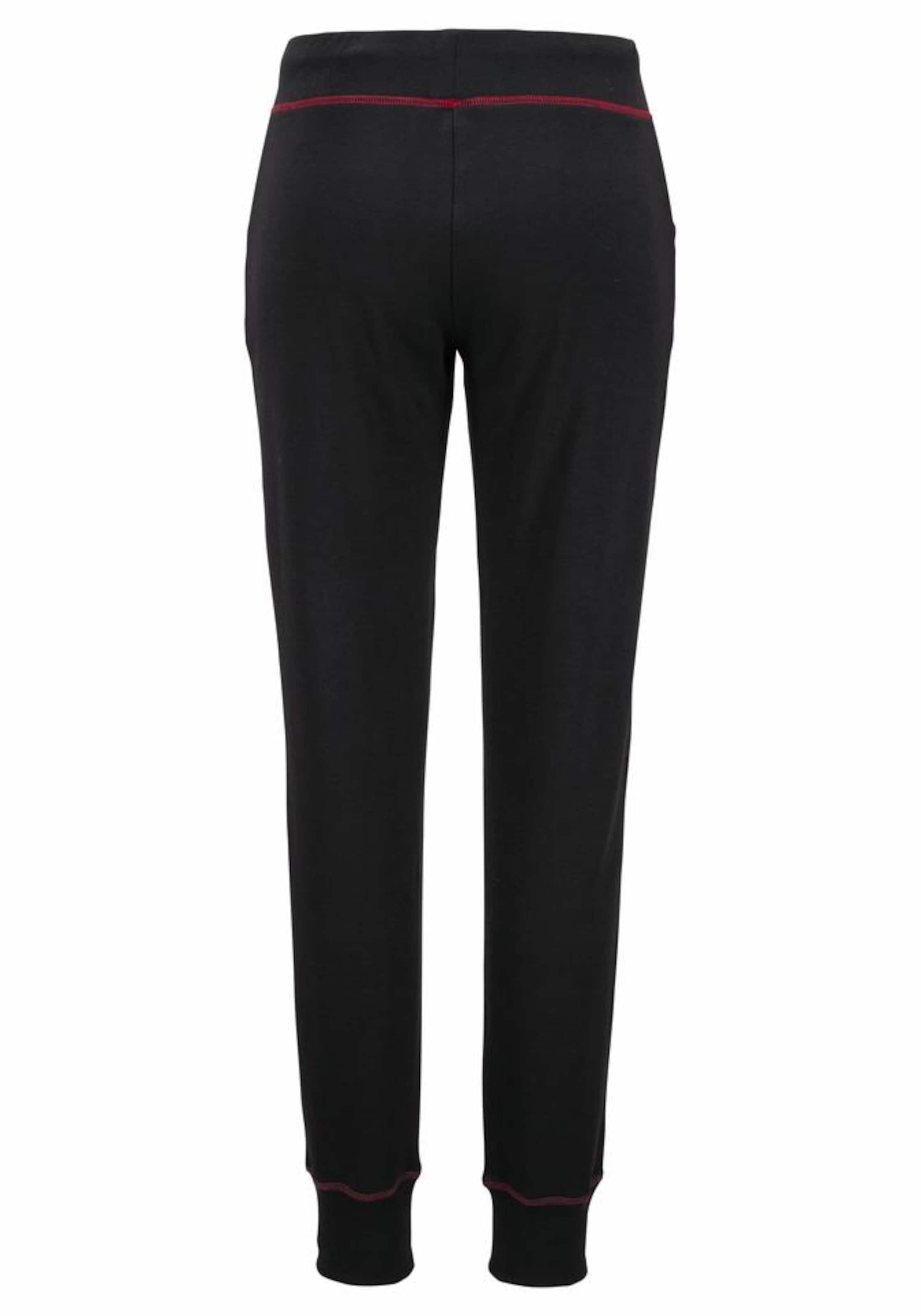 BENCH Slimfit Bukser i sort