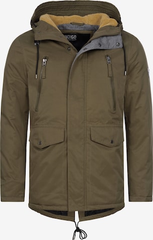 Parka d’hiver 'Loaf ' INDICODE JEANS en vert : devant