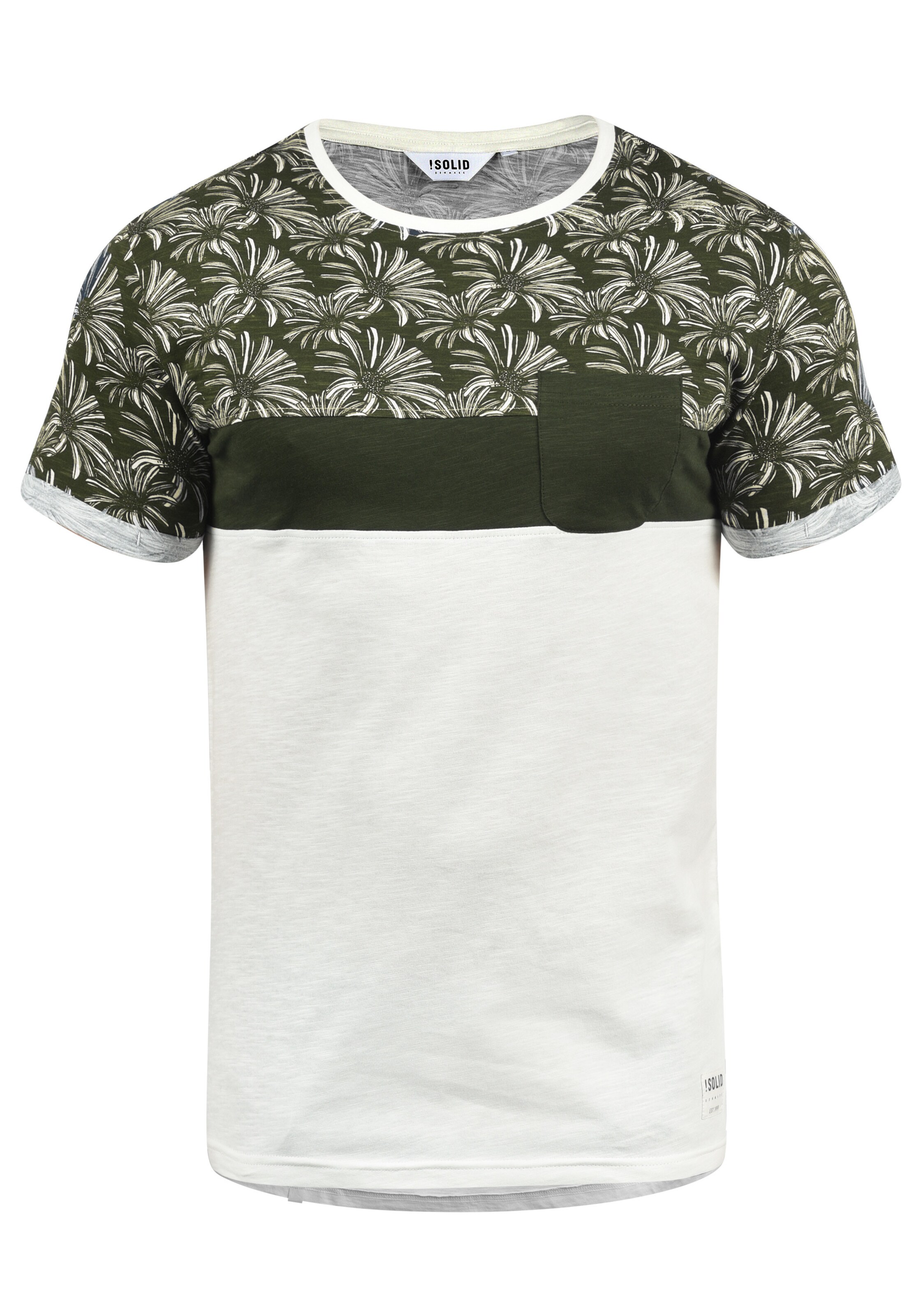 Maglietta 'Florian' di !Solid in bianco: frontale