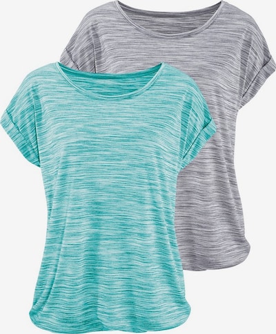 BEACH TIME T-Krekls, krāsa - tirkīza / raibi pelēks, Preces skats