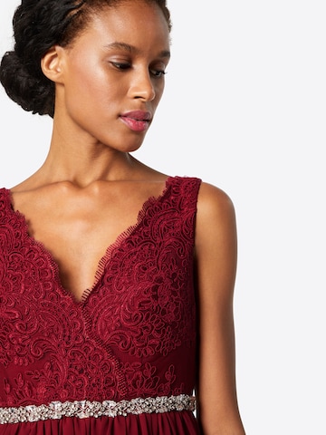 mascara Evening Dress in Red
