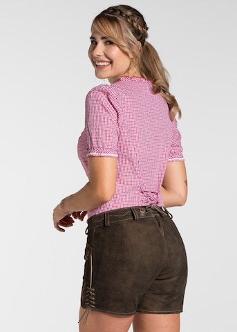 SPIETH & WENSKY Regular Traditional Pants 'Olga' in Brown