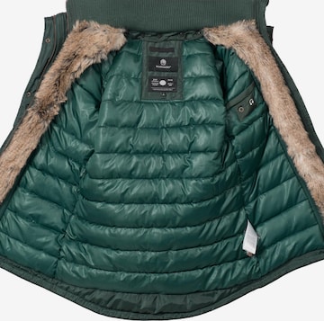 Parka d’hiver 'Grinsekatze' MARIKOO en vert