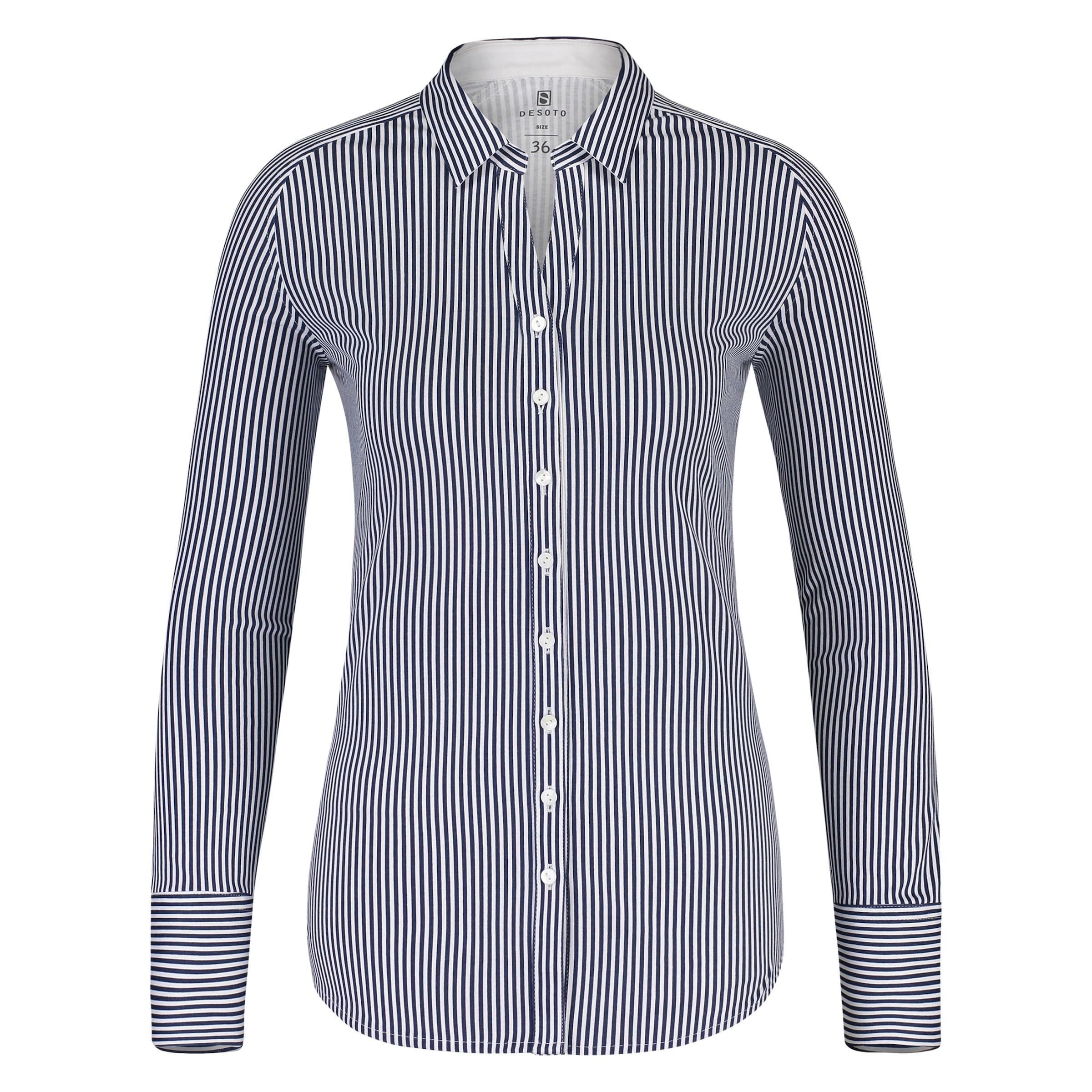 DESOTO Bluse 'Eve' in Blau: Vorderseite