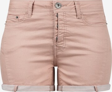 DESIRES Skinny Shorts 'Elja' in Pink: predná strana