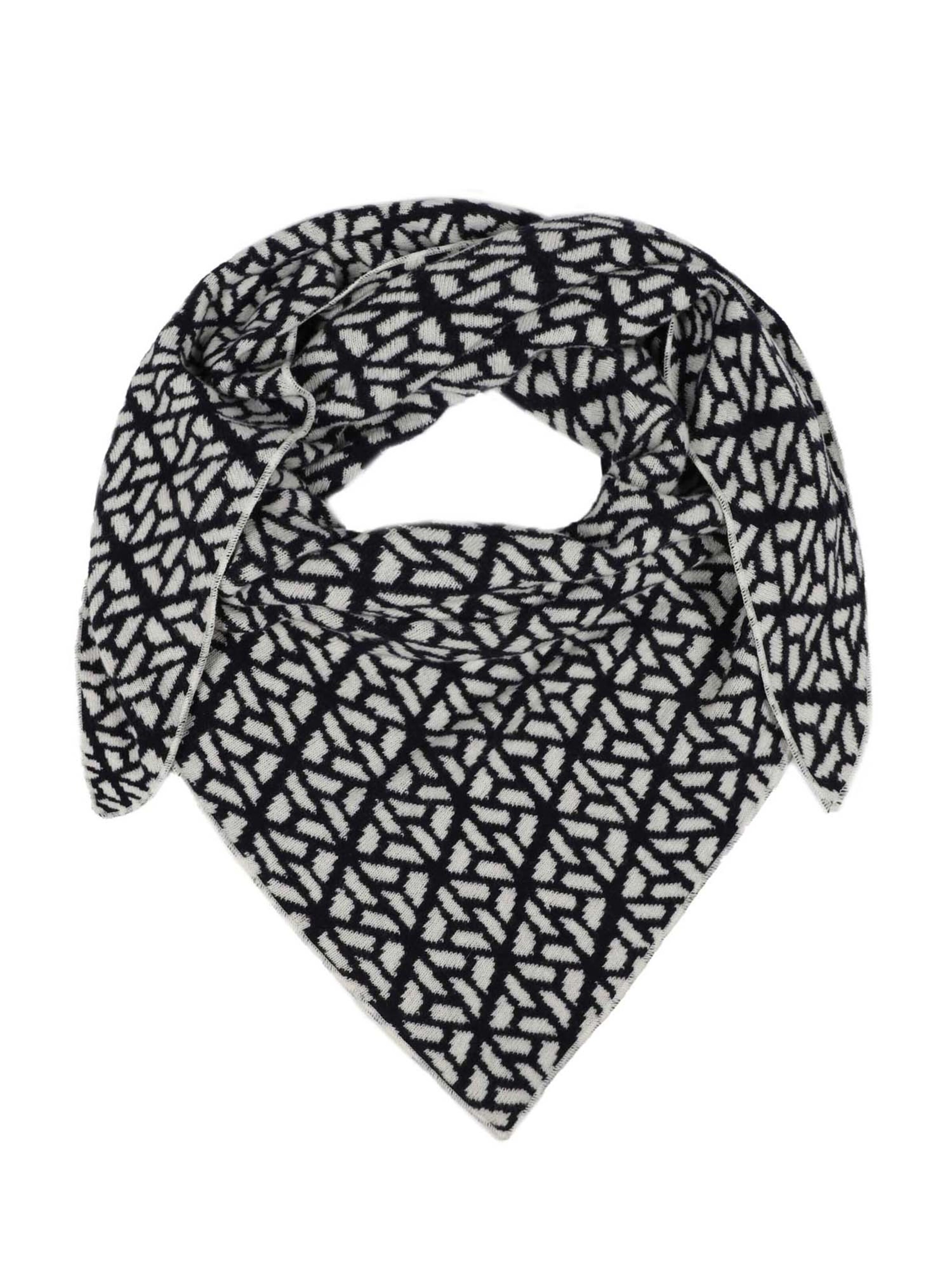 Zwillingsherz - Doek 'Dreieckstuch Grafisch ' in de kleur Marine