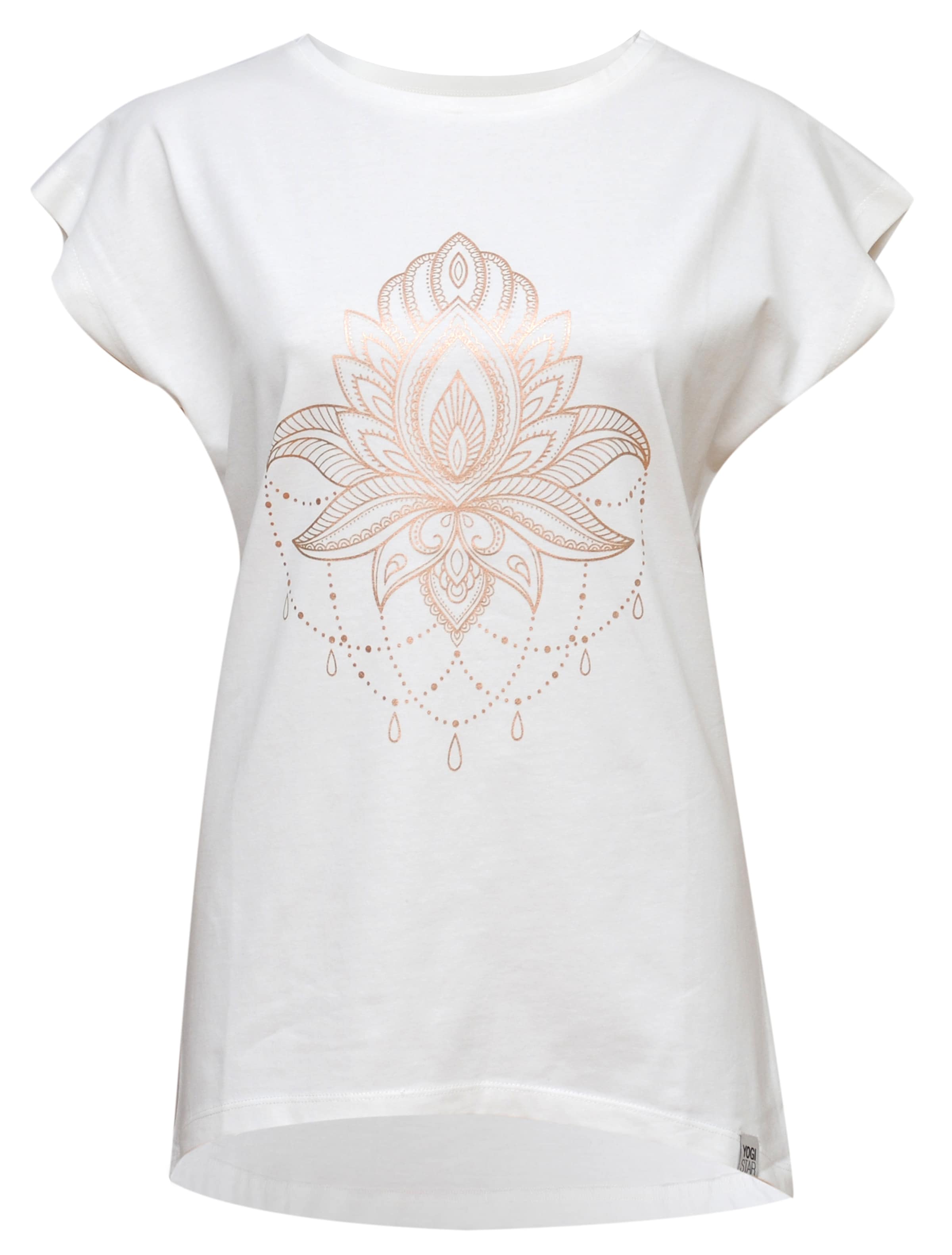 YOGISTAR.COM Shirt in Weiß: Vorderseite