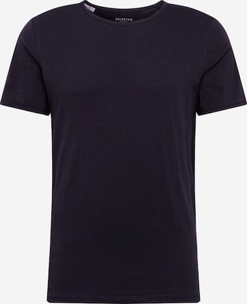 SELECTED HOMME - Camiseta 'Morgan' en negro: frente